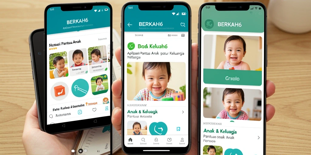 Tampilan antarmuka BERKAH6 yang mudah digunakan untuk Pantau Anak.