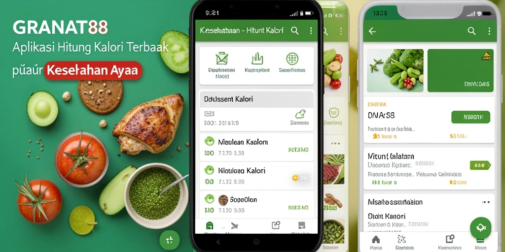Screenshot antarmuka GRANAT88 menunjukkan fitur Hitung Kalori dengan jelas.
