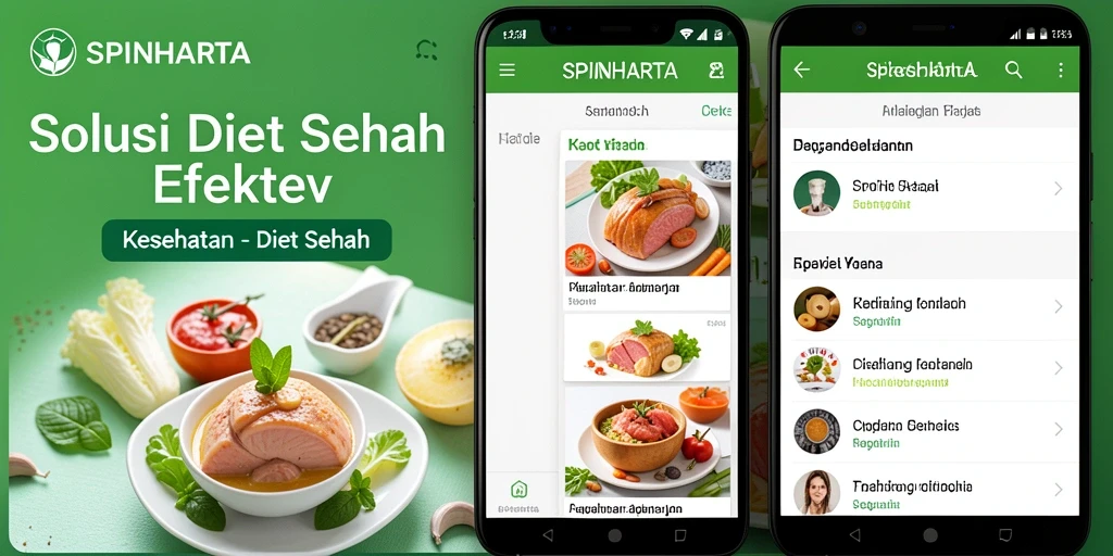 Antarmuka SPINHARTA untuk pengaturan diet sehat.