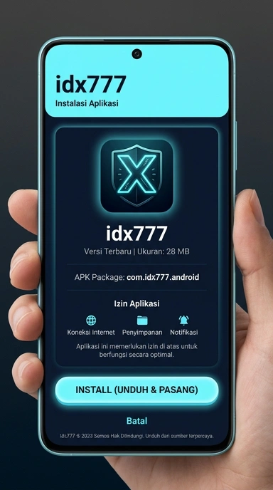Tampilan halaman APK idx777